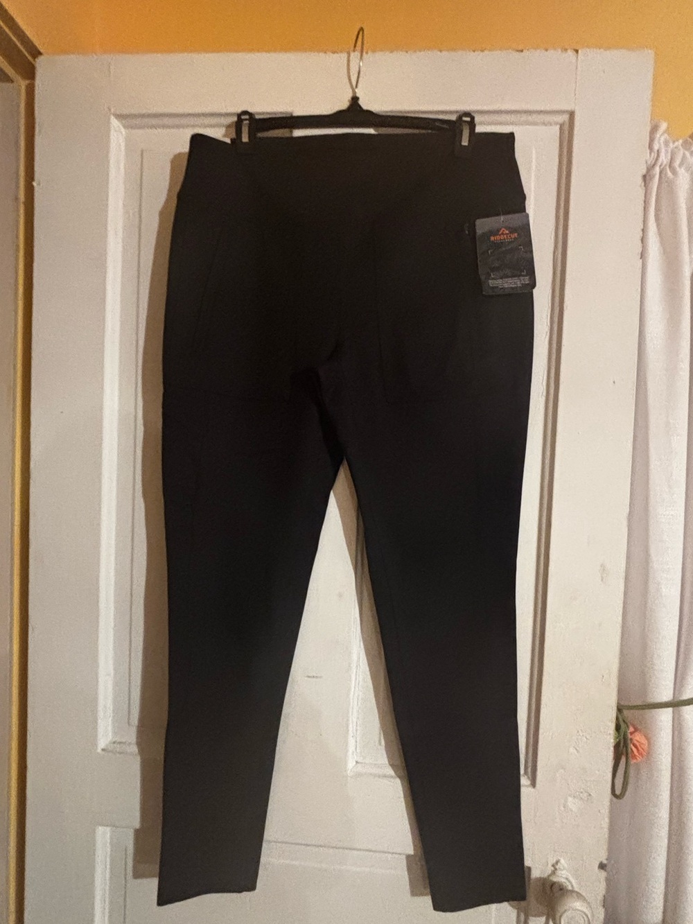 RidgeCut Black Stretch Ponte Skinny work pants